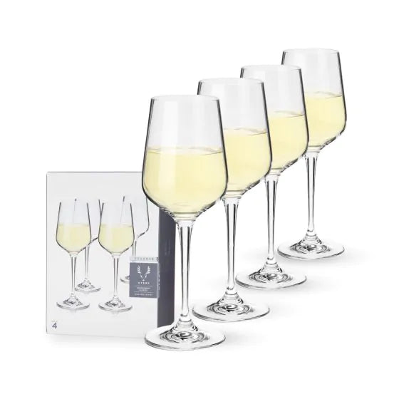 VISKI RESERVE EUROPEAN CRYSTAL WINE GLASSES CHARDONNAY