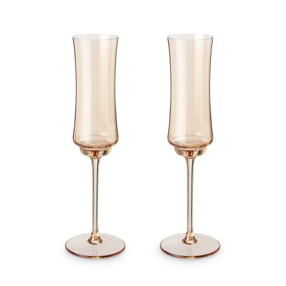 TWINE TULIP AMBER CHAMPAGNEWINE GLASSES @ Kelowna [1047873]