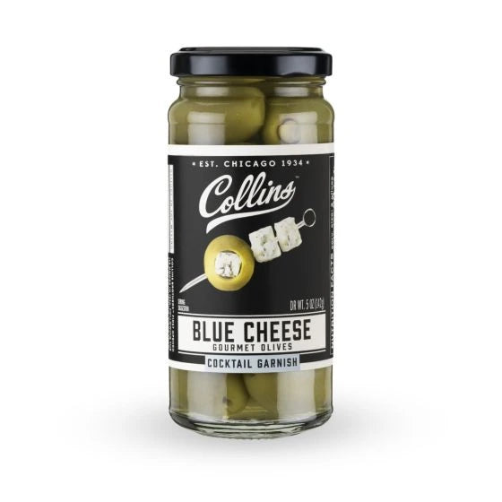 COLLINS BLUE CHEESE OLIVES 148ML