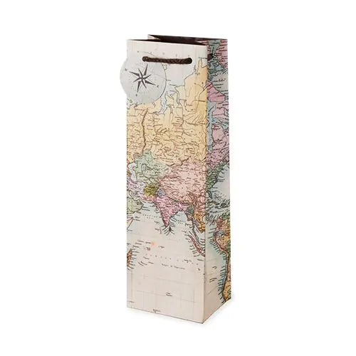 CAKEWALK VINTAGE WORLD MAP GIFT BAG