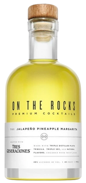 ON THE ROCKS JALAPENO PINEAPPLE MARGARITA 375ML