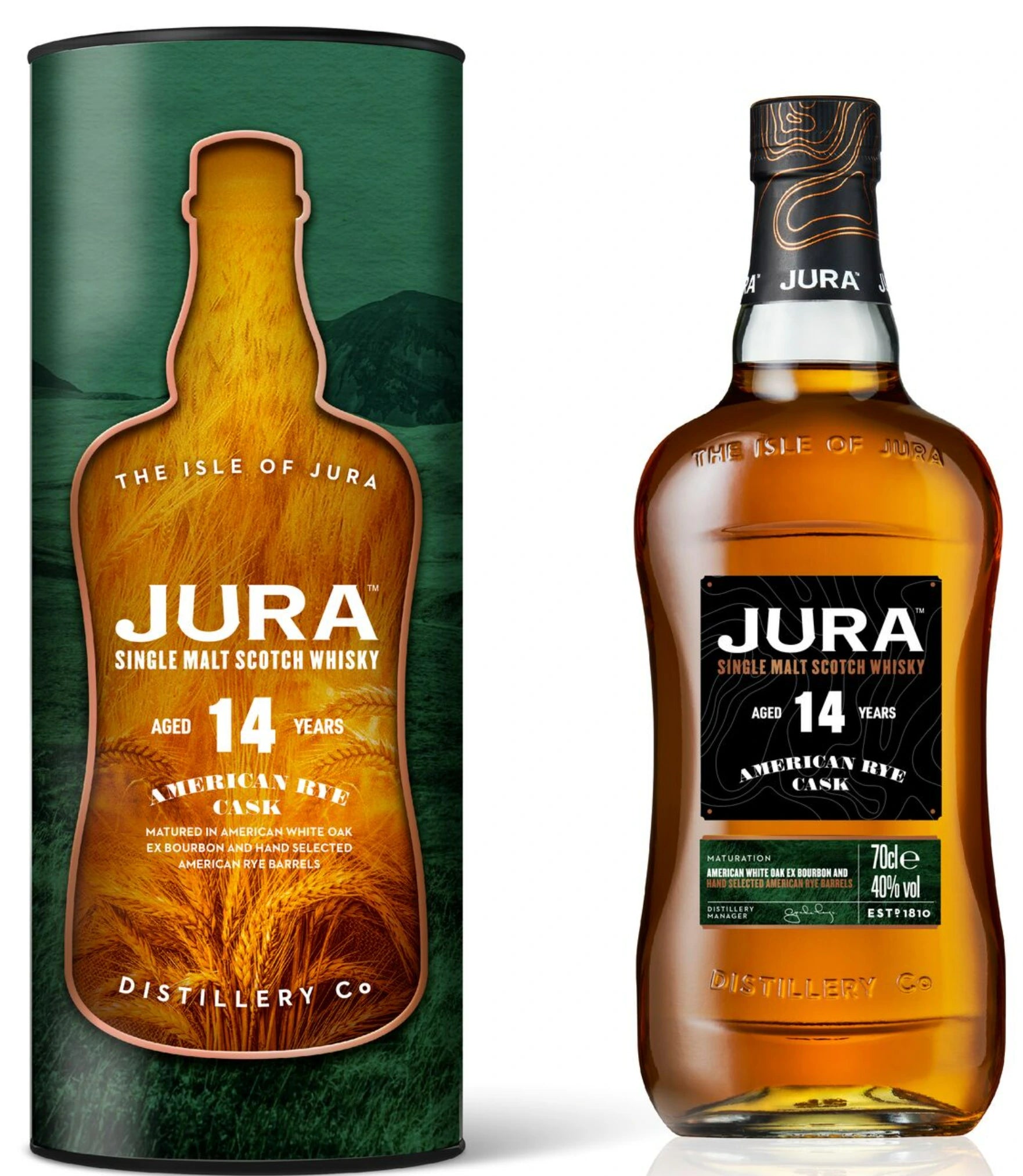 JURA 14YR AMERICAN RYE CASK SINGLE MALT SCOTCH 750ML