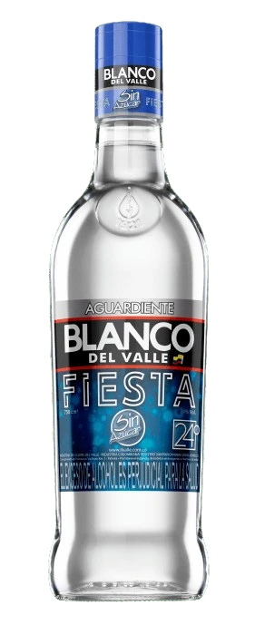 AGUARDIENTE DEL VALLE SIN AZUCAR FIESTA 750ML