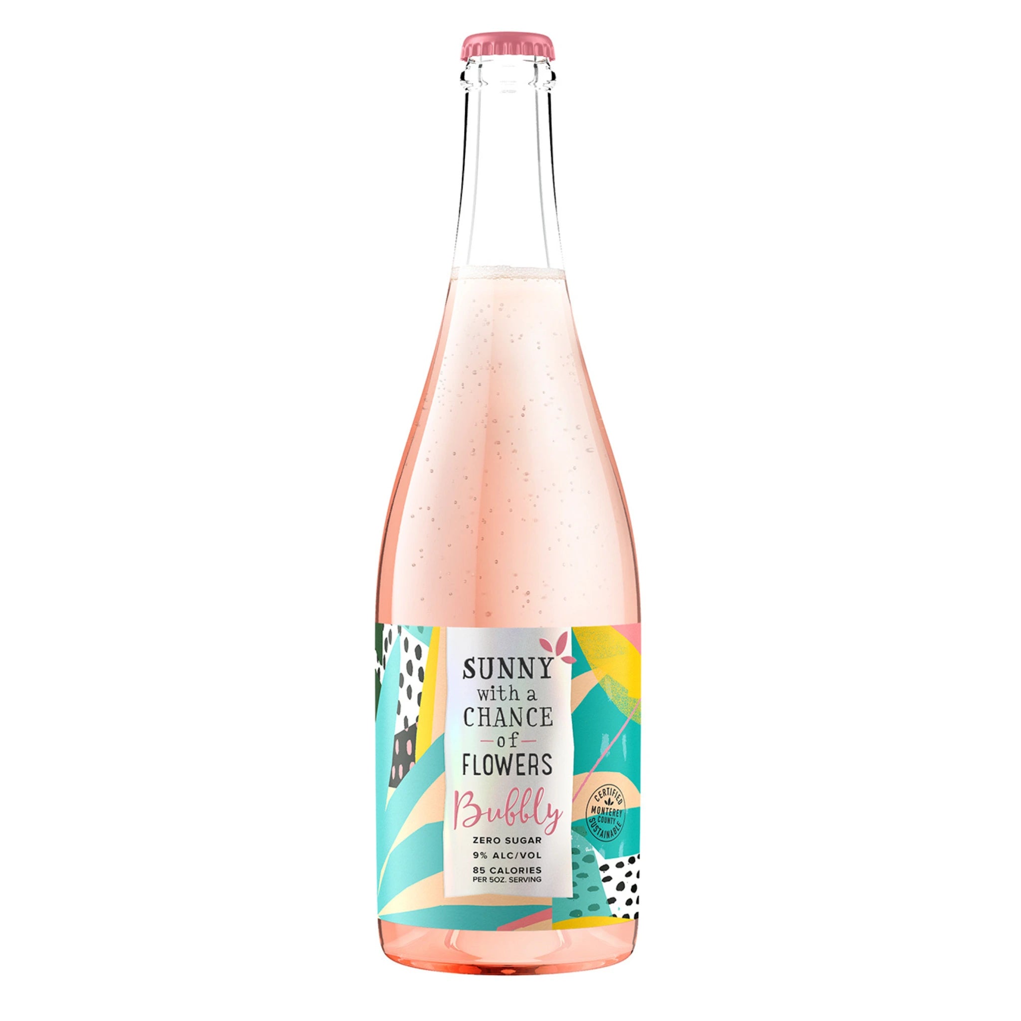 SUNNY WITH A CHANCE OF FLOWERS BUBBLY ROSE 750ML