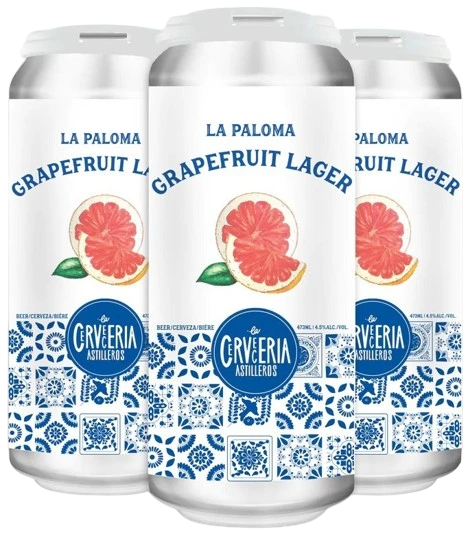 LA CERVECERIA LA ROSADA GRAPEFRUIT LAGER 473ML 4PK CAN @ Kelowna [1050746]