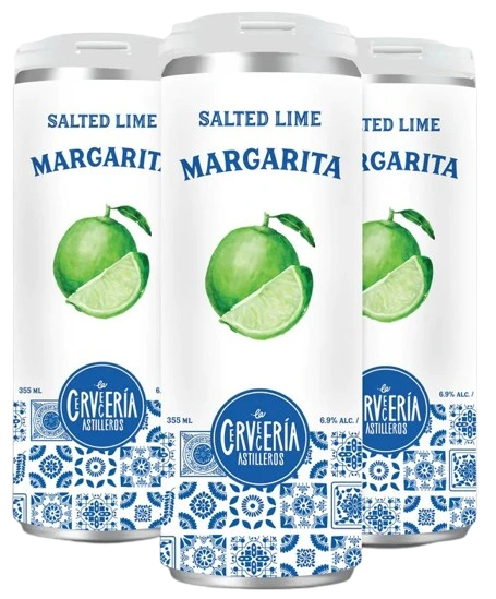 LA CERVECERIA SALTED LIME MARGARITA 355ML 4PK CAN