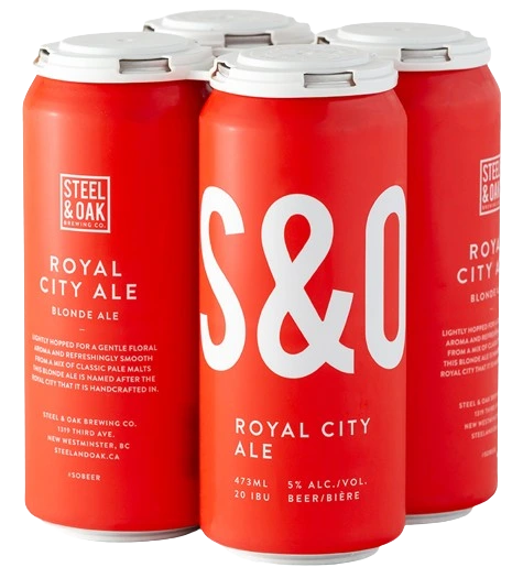 STEEL & OAK ROYAL CIY BLONDE ALE 473ML 4PK CAN @ Kelowna [1050815]