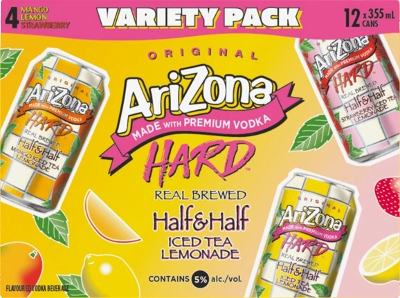 ARIZONA HARD HALF & HALF MIXER PACK 355ML 12PK CAN @ Kelowna [1051009]