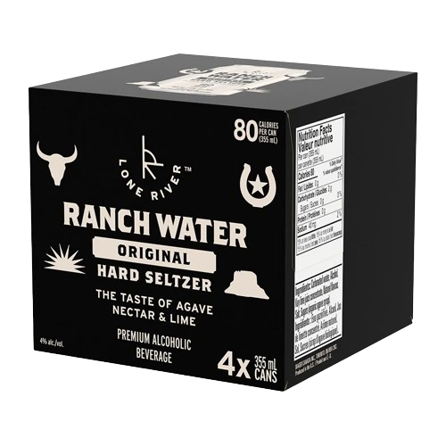 LONE RIVER RANCH WATER ORIGINAL HARD SELTZER 355ML 4PK CAN