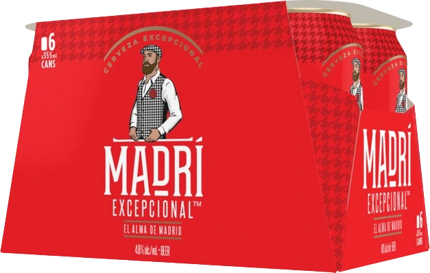 MADRI EUROPEAN LAGER 355ML 6PK CAN