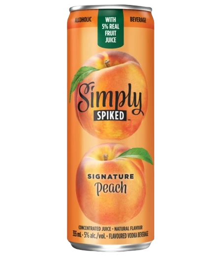 SIMPLY SPIKED PEACH 355ML CAN