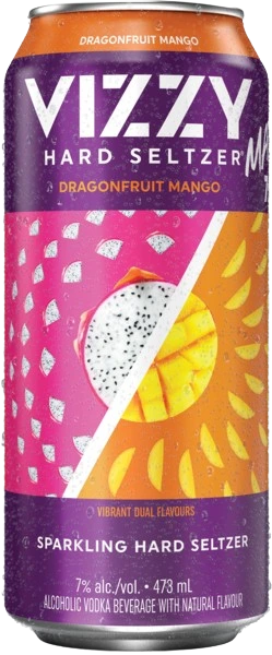 VIZZY HARD SELTZER MAX DRAGONFRUIT MANGO 473ML CAN