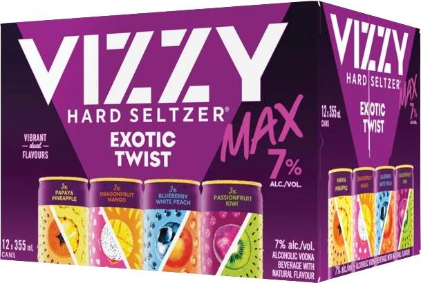 VIZZY HARD SELTZER MAX MIXER 355ML 12PK CAN