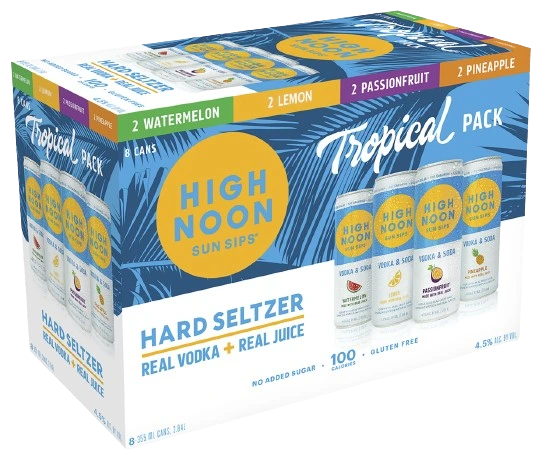 HIGH NOON HARD SELTZER TROPICAL 355ML 8PK CAN