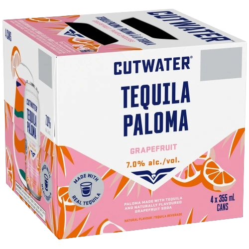 CUTWATER TEQUILA PALOMA 355ML 4PK CAN