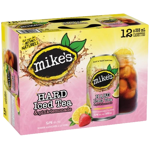 MIKES HARD ICED TEA & PINK LEMONADE 355ML 12PK CAN