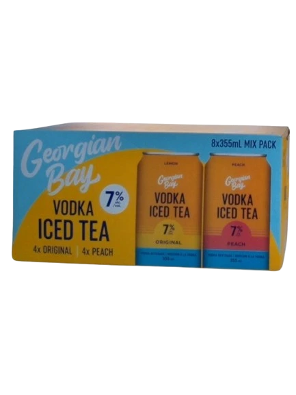 GEORGIAN BAY VODKA ICED TEA MIXER 355ML 8PK CAN