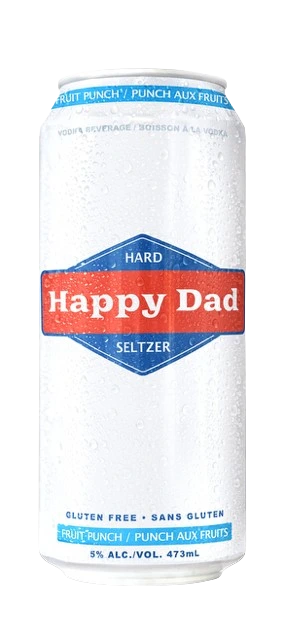 HAPPY DAD HARD SELTZER FRUIT PUNCH 473ML CAN