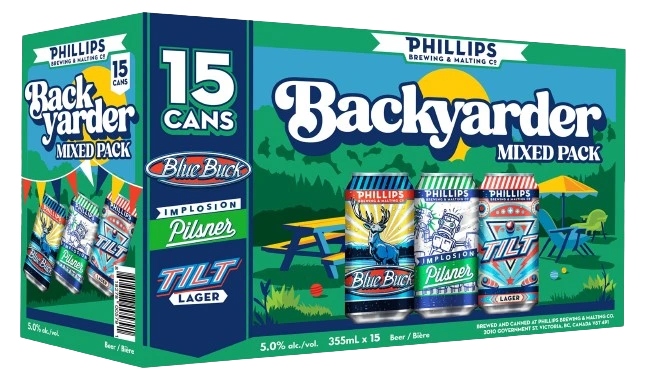 PHILLIPS BACKYARDER MIXED PACK 355ML 15PK CAN @ Kelowna [1051604]