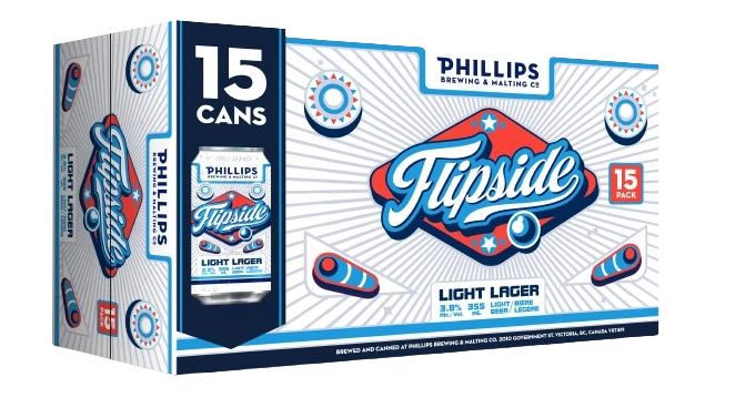 PHILLIPS FLIPSIDE LIGHT LAGER 355ML 15PK CAN @ Kelowna [1051609]