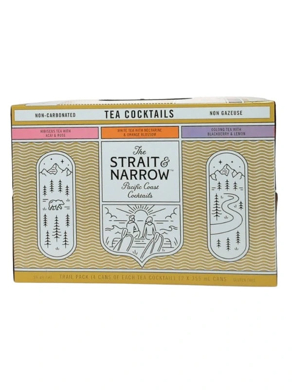 STRAIT & NARROW TRAIL PACK CRAFTED TEA MIX 355ML 12PK CAN