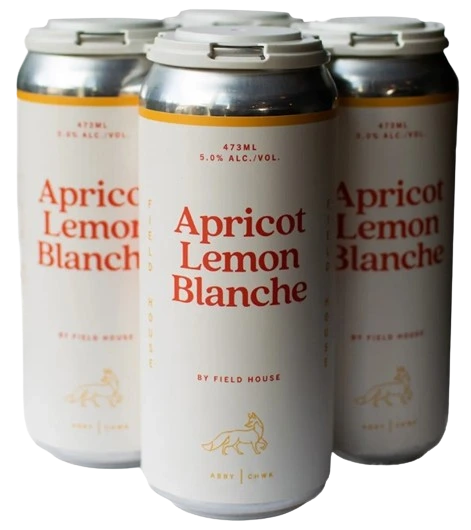 FIELD HOUSE APRICOT LEMON BLANCHE 473ML 4PK CAN