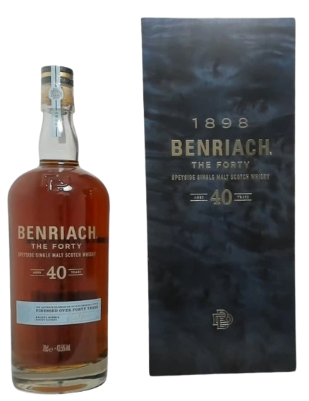 BENRIACH 40YR SINGLE MALT SCOTCH WHISKY 750ML