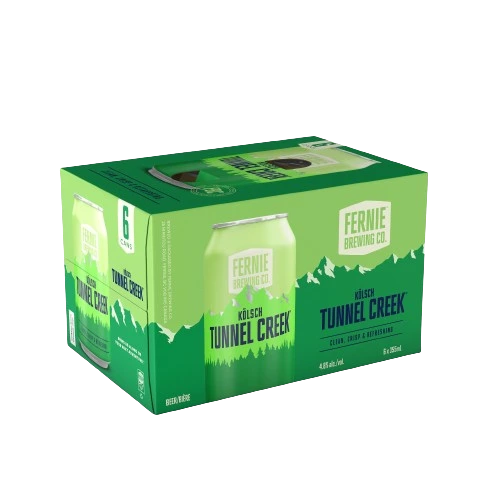 FERNIE TUNNEL CREEK KOLSCH 355ML 6PK CAN @ Kelowna [1051890]