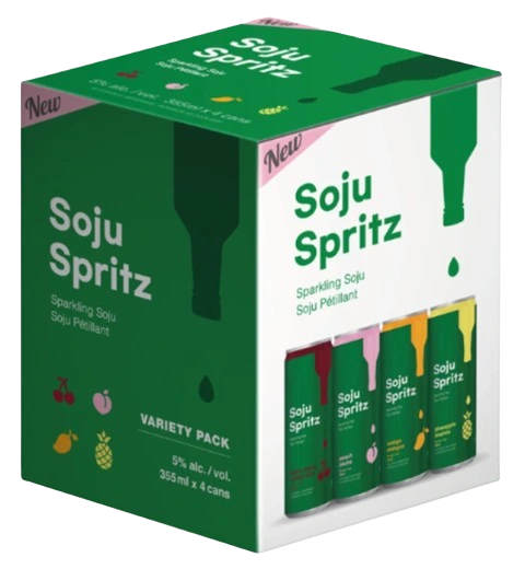 SOJU SPRITZ VARIETY PACK 355ML 4PK CAN