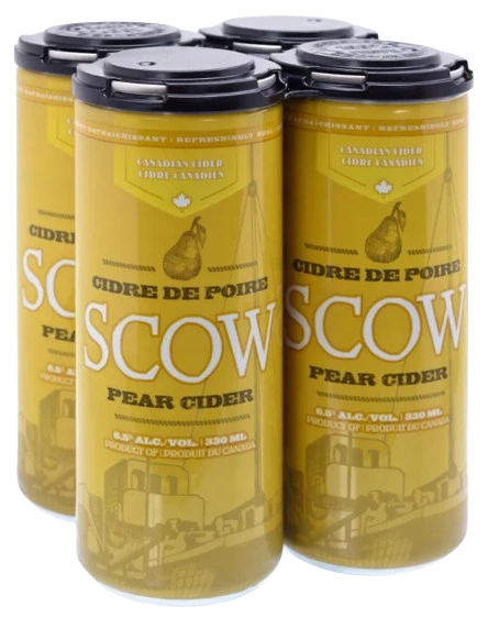 SCOW CRAFT PEAR CIDER 330ML 4PK CAN