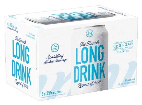 FINNISH LONG DRINK ZERO SUGAR CITRUS 355ML 6PK CAN