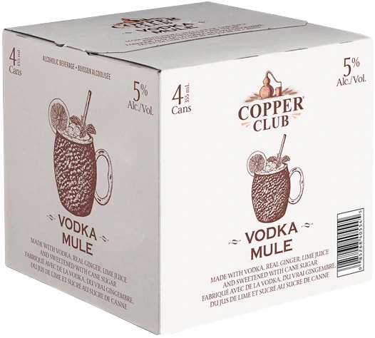 COPPER CLUB VODKA MULE 355ML 4PK CAN