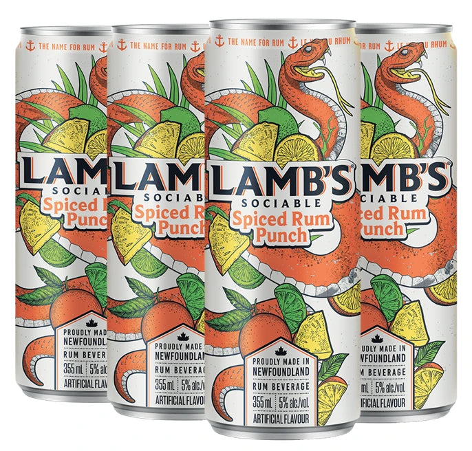 LAMBS SOCIABLE RUM PUNCH 355ML 6PK CAN