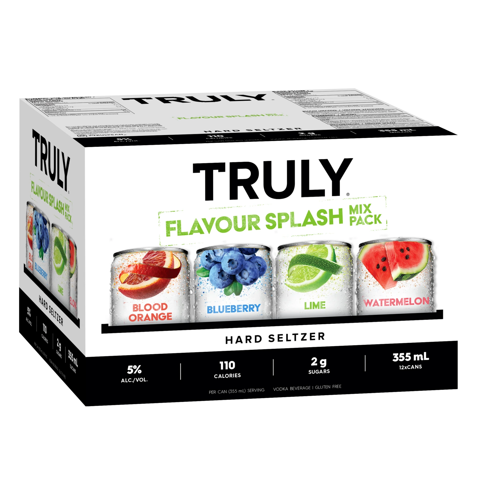 TRULY HARD SELTZER FLAVOUR SPLASH MIX 355ML 12PK CAN @ Kelowna [1052654]