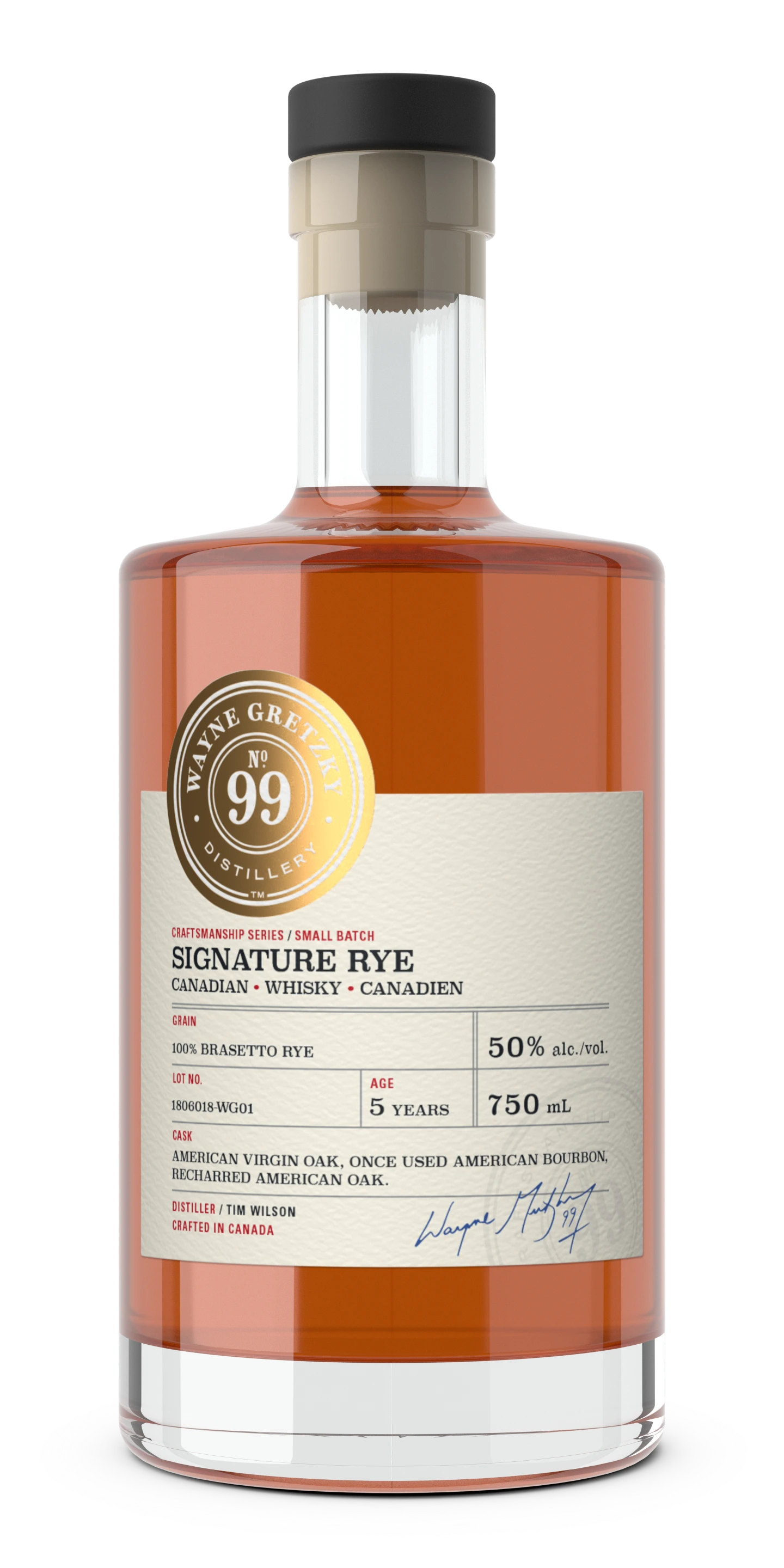 WAYNE GRETZKY CRAFTSMANSHIP SERIES SIGNATURE RYE 750ML @ Kelowna [1052970]