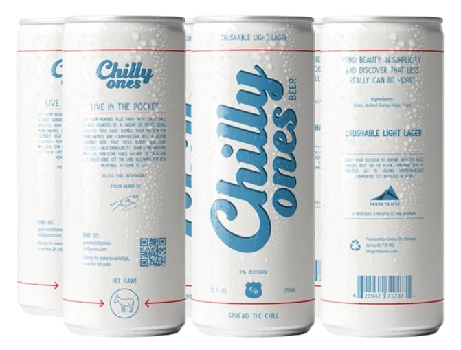 CHILLY ONES CRUSHABLE LIGHT LAGER BEER 355ML 6PK CAN @ Kelowna [1053377]