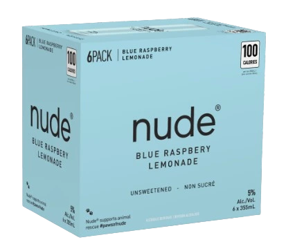 NUDE BLUE RASPBERRY LEMONADE 355ML 6PK CAN @ Kelowna [1053386]