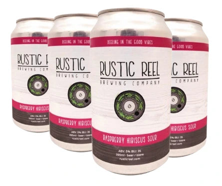 RUSTIC REEL RASPBERRY HIBISCUS SOUR 355ML 6PK CAN @ Kelowna [1053627]