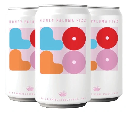 LOLO HONEY PALOMA FIZZ 355ML 4PK CAN