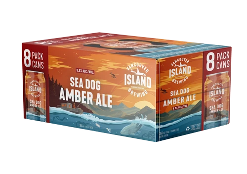 VANCOUVER ISLAND SEA DOG AMBER ALE 355ML 8PK CAN @ Kelowna [1054318]