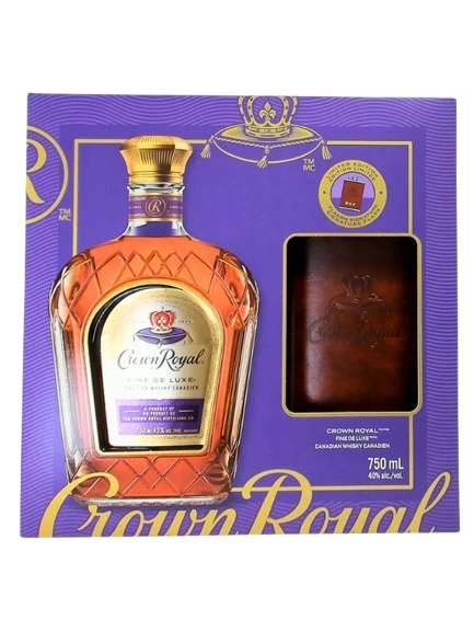 CROWN ROYAL CANADIAN WHISKY FLASK GIFT PACK 750ML @ Kelowna [1055197]