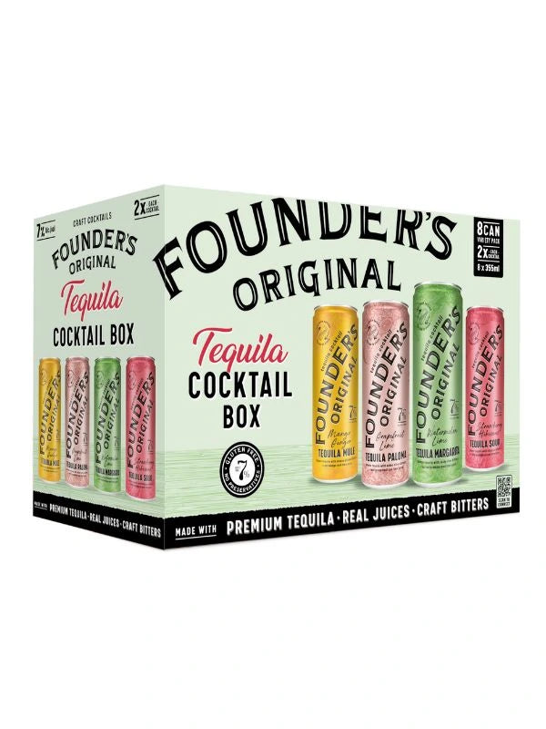 FOUNDERS ORIGINAL TEQUILA COCKTAIL BOX 355ML 8PK CAN