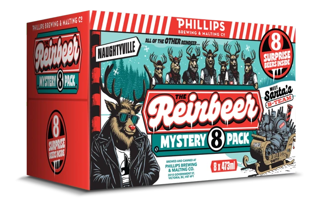 PHILLIPS REINBEER HOLIDAY MYSTERY MIX 473ML 8PK CAN @ Kelowna [1055405]