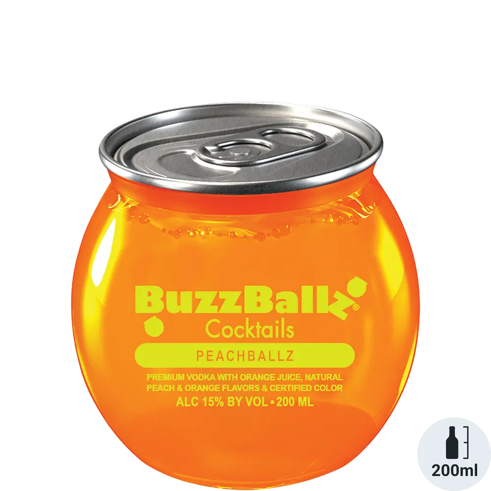 BUZZBALLZ COCKTAILS PEACHBALLZ 200ML