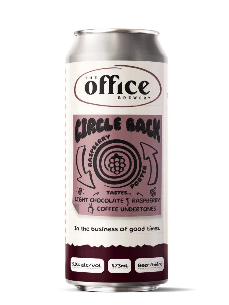 THE OFFICE CIRCLE BACK RASPBERRY PORTER 473ML CAN @ Kelowna [1055643]