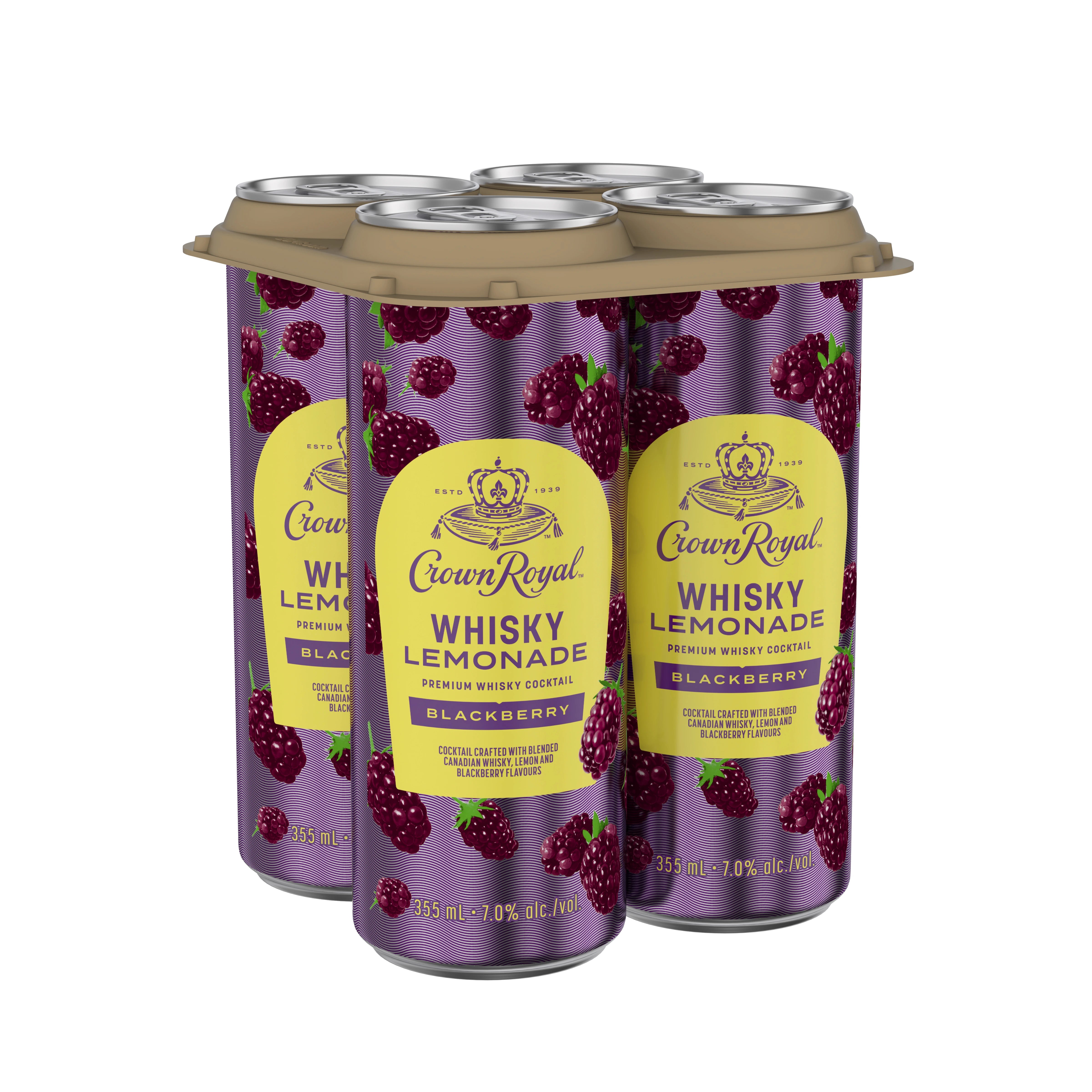 CROWN ROYAL BLACKBERRY WHISKY LEMONADE 355ML 4PK CAN @ Kelowna [1055810]