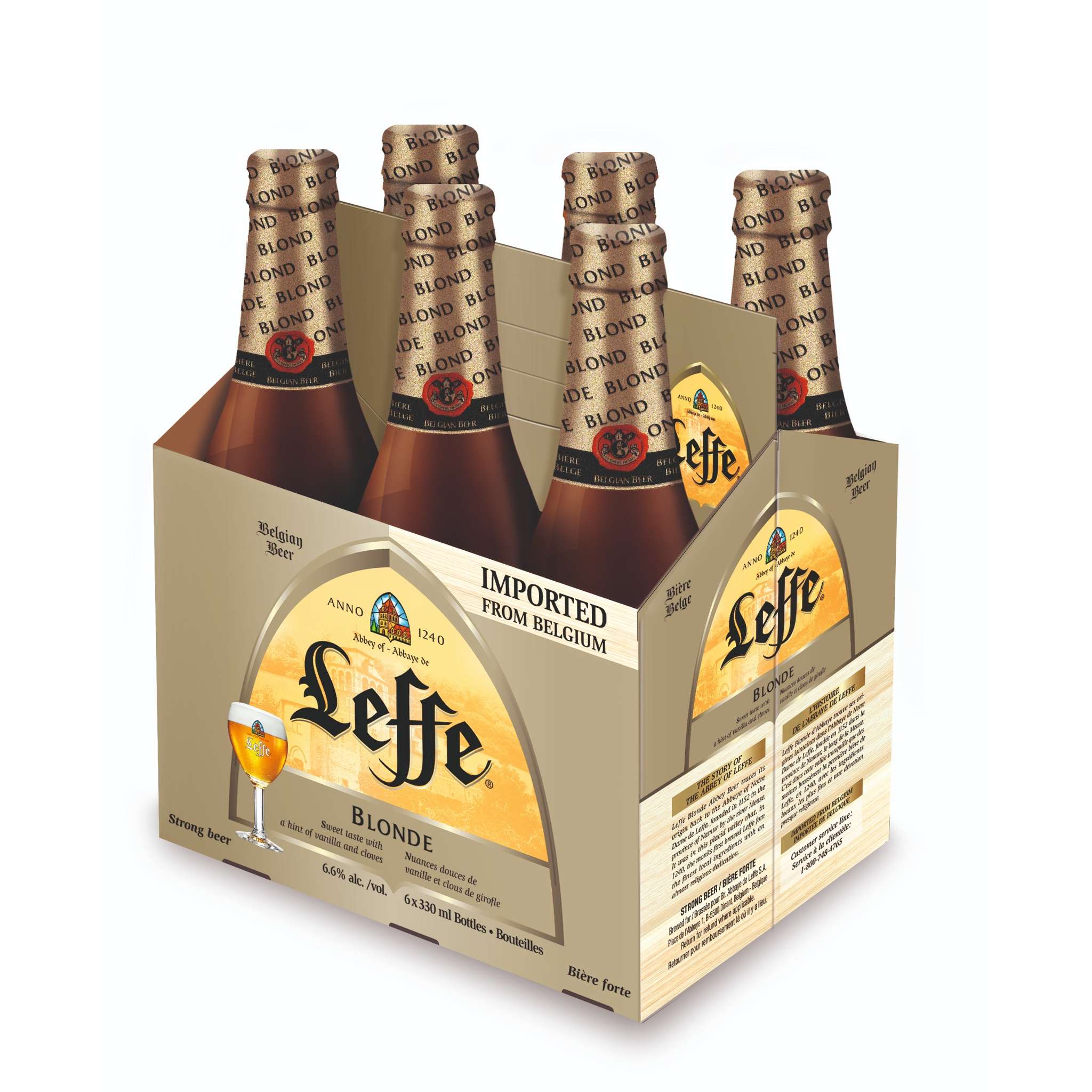 LEFFE BELGIAN BLONDE 330ML 6PK BT @ Windermere [1000385]