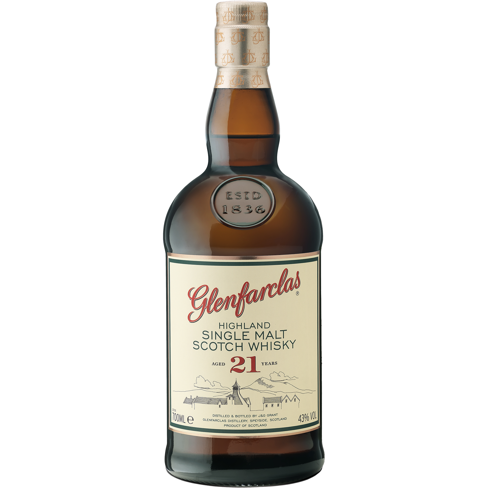 GLENFARCLAS 21YR HIGHLAND SINGLE MALT SCOTCH 700ML @ Kelowna [1000386]