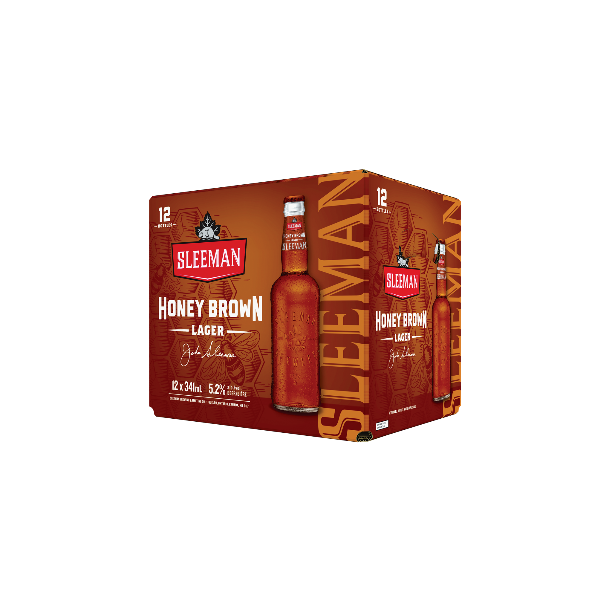 SLEEMAN HONEY BROWN LAGER 341ML 12PK BT @ Kelowna [1000949]