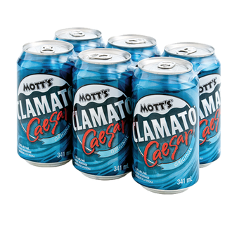 MOTTS CLAMATO CAESAR ORIGINAL 341ML 6PK CAN @ Sage Hill [1001194]